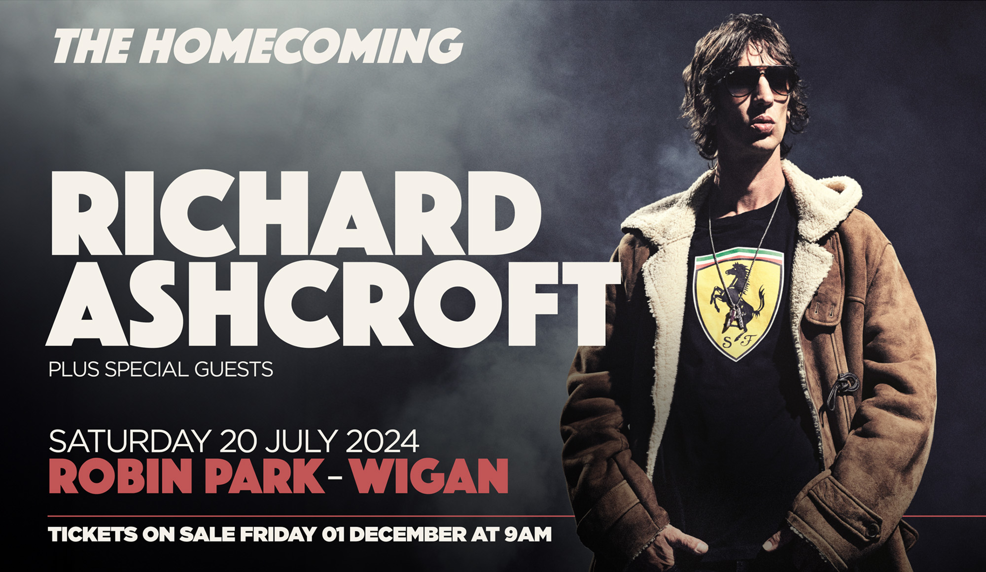 RICHARD ASHCROFT ANNOUNCES HOMECOMING SHOW IN WIGAN