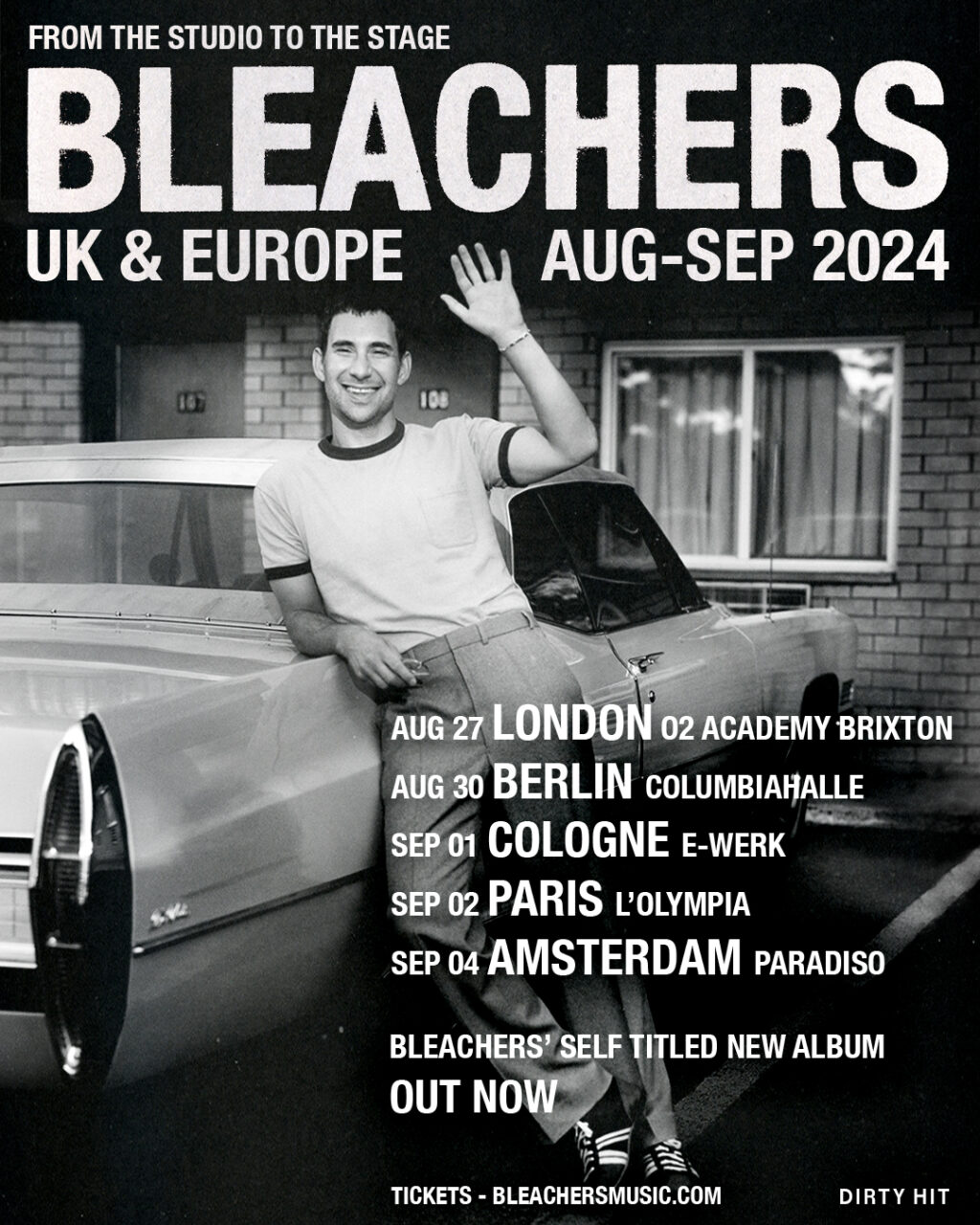 Bleachers - UK & EU Tour Poster