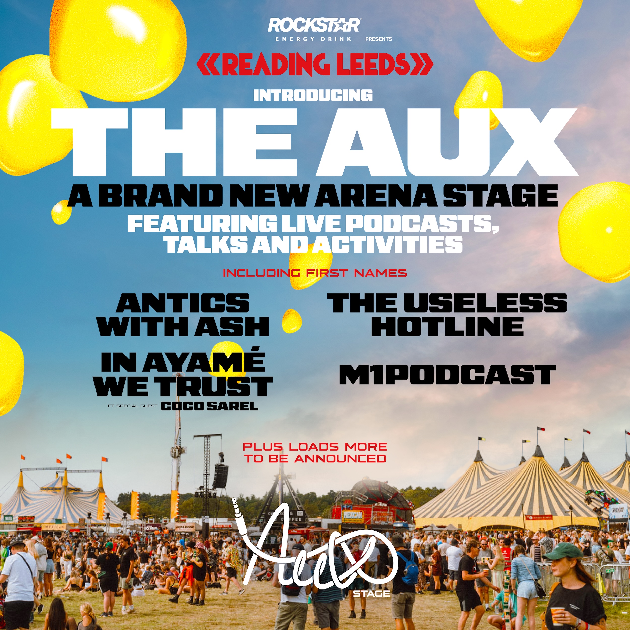 WITH LESS THAN 100 DAYS TO GO; READING & LEEDS LAUNCHES THE AUX, A FIRST OF ITS KIND LIVE STAGE FOR THE UK’S PIONEERING DIGITAL CREATORS