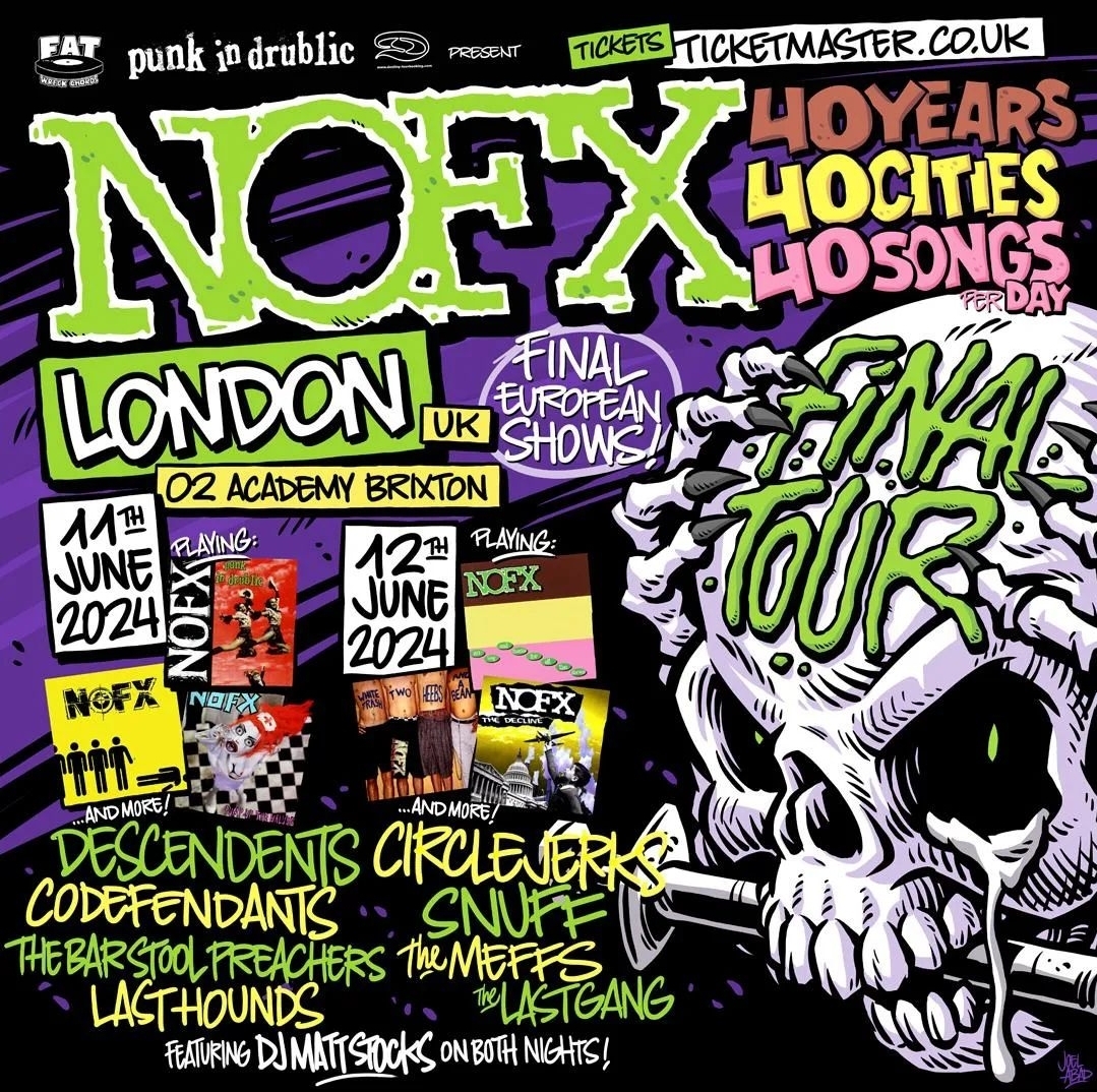 US PUNK VETERANS NOFX SAY GOODBYE AFTER 40 YEAR REIGN