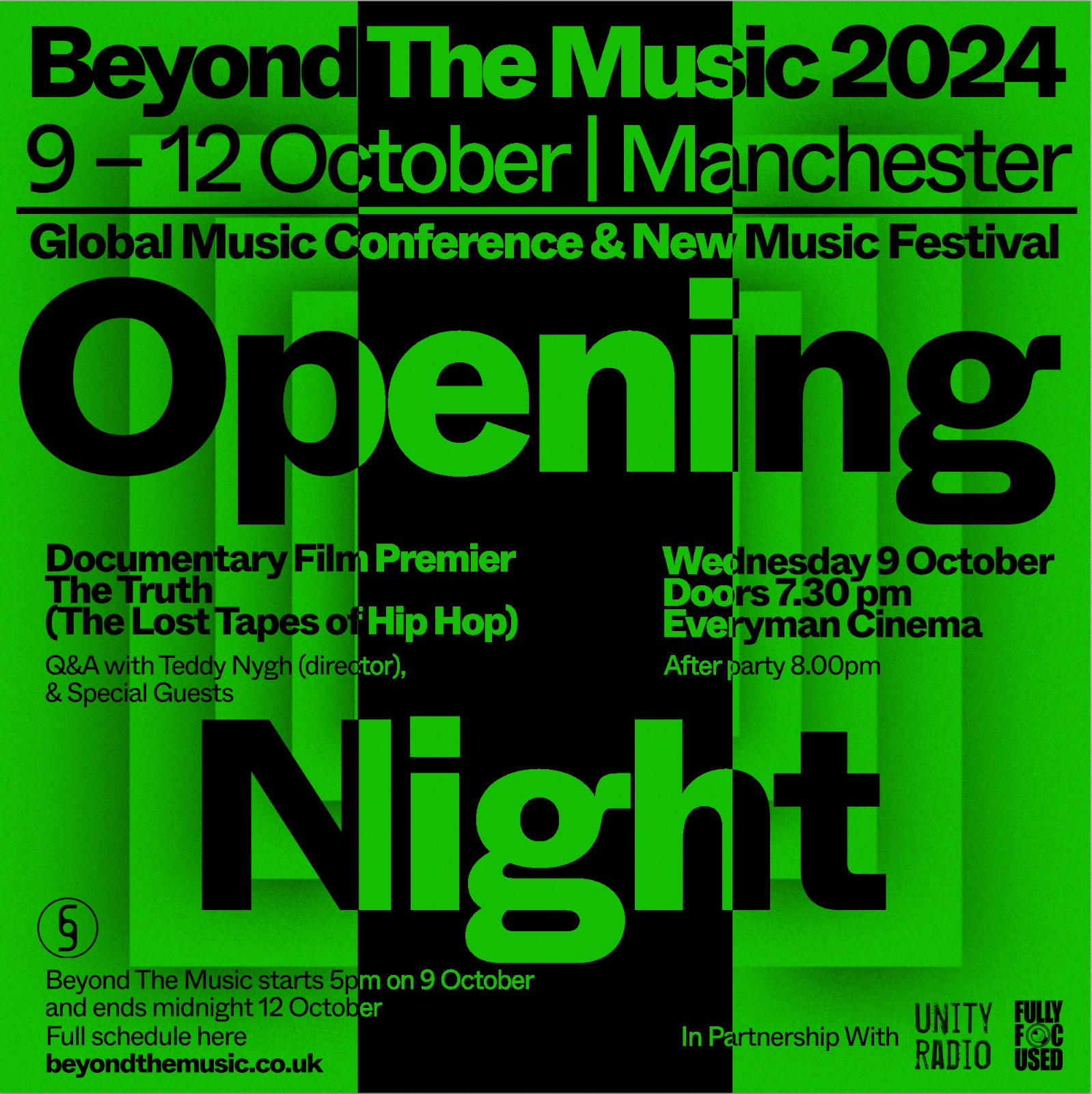 EXCLUSIVE FILM PREMIERE FOR MANCHESTER’S BEYOND THE MUSIC OPENING NIGHT