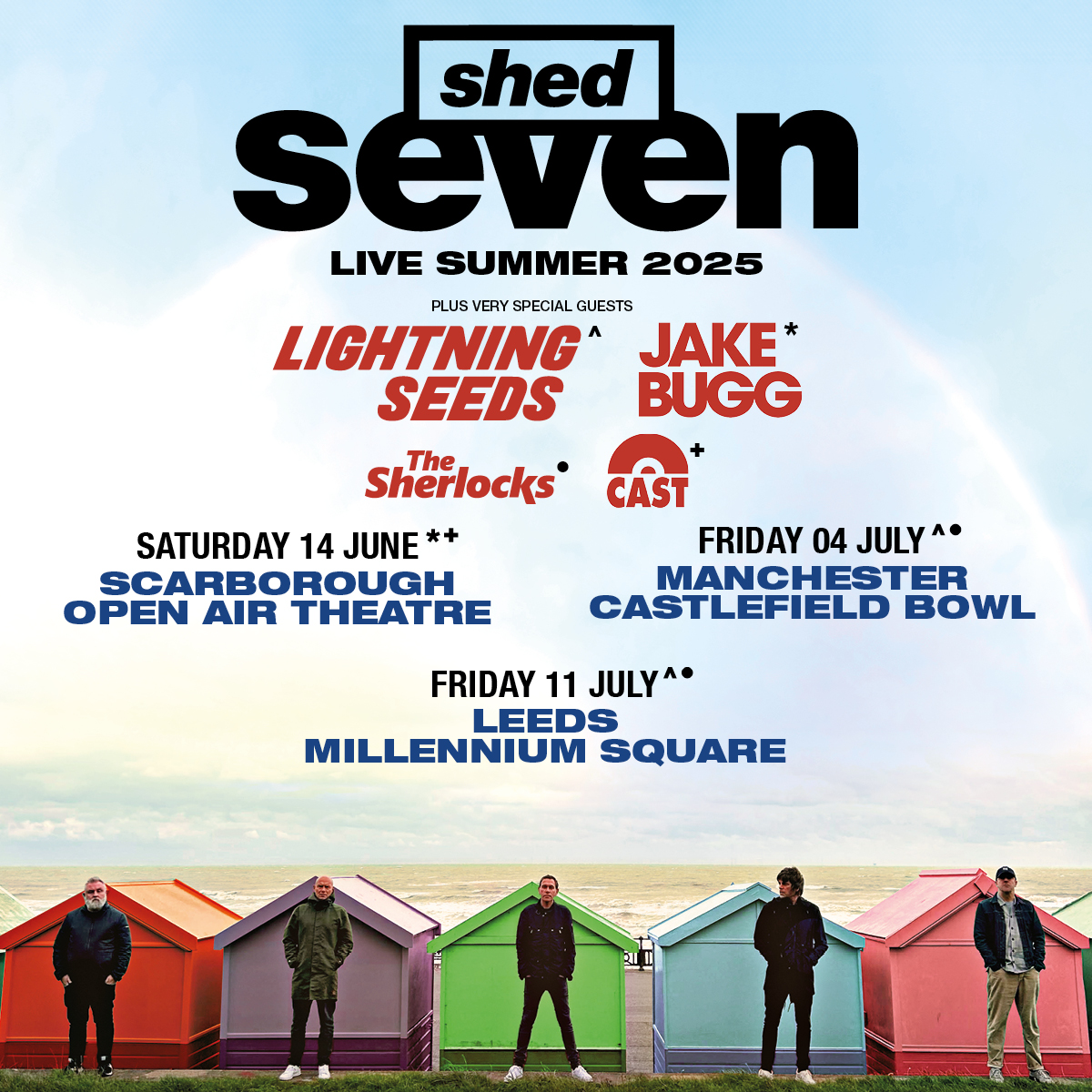 SHED SEVEN ANNOUNCE MASSIVE OPEN AIR SHOWS FOR NEXT SUMMER