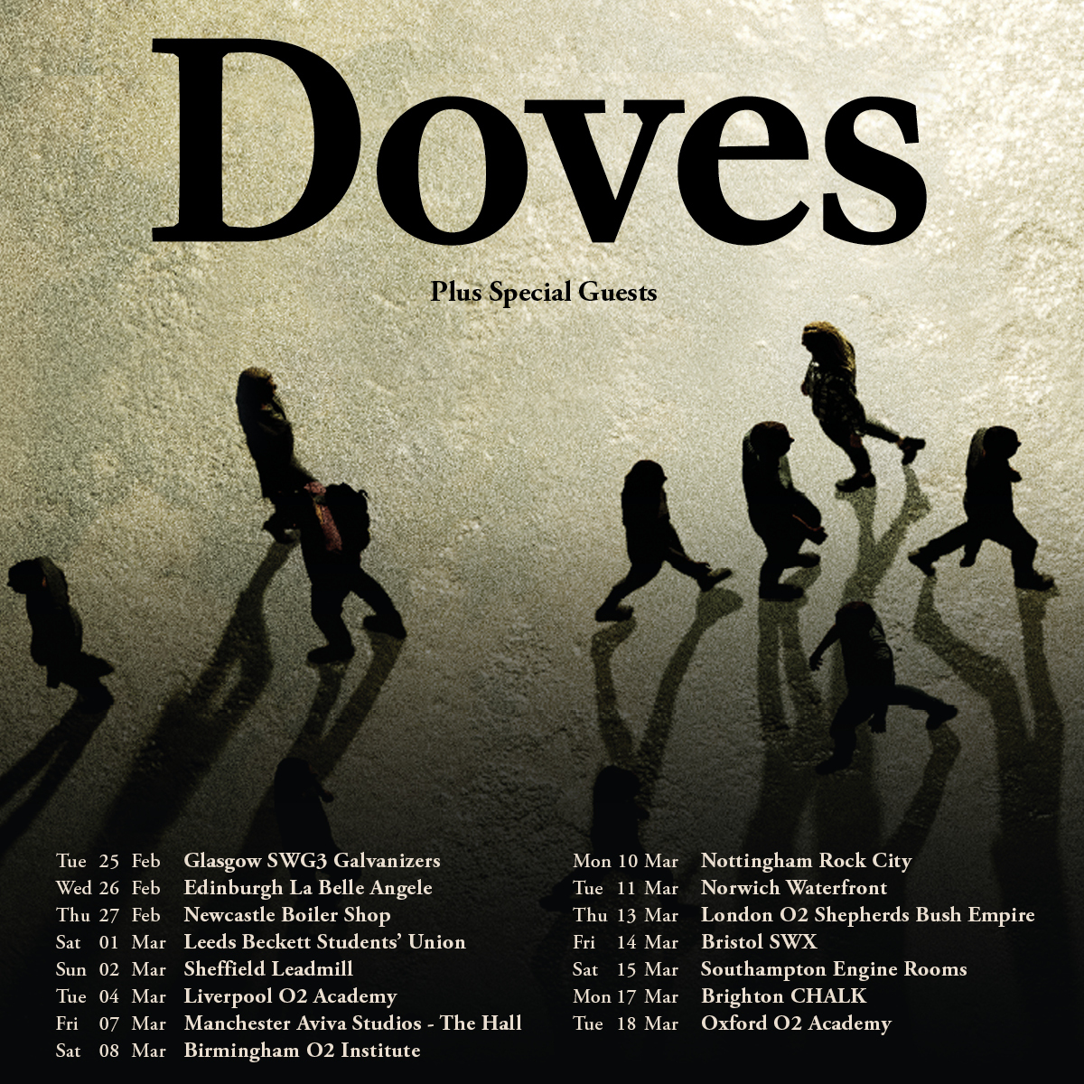 DOVES ON THE ROAD: MANCHESTER BAND SET FOR FIRST HOMETOWN SHOW IN 15 YEARS