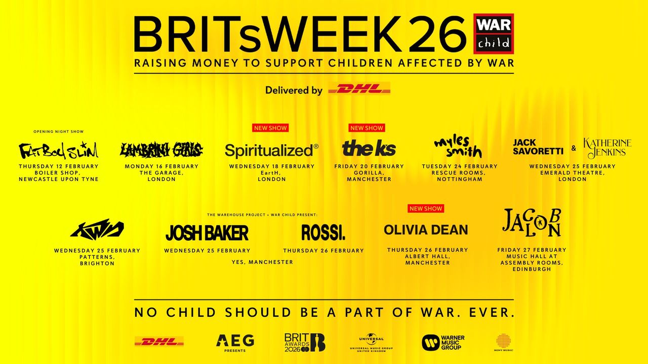 BRITS WEEK 2026 FOR WAR CHILD SMASHES RECORDS, £1.16 MILLION RAISED IN BIGGEST SERIES YET