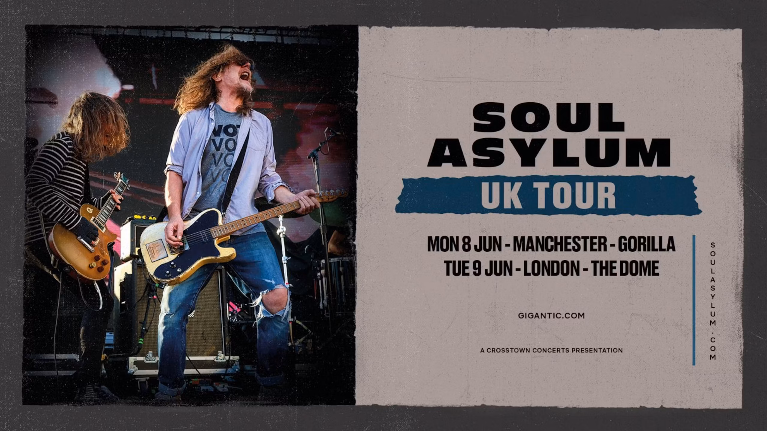SOUL ASYLUM TO PLAY THEIR ONLY UK GIGS OF THE YEAR NEXT WEEK